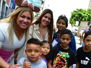 Ruta Centro se llenó de juegos y derechos para celebrar el Día del Niño