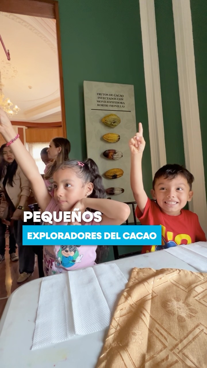 Niños del Guayaquil descubren el cacao en taller de la Prefectura